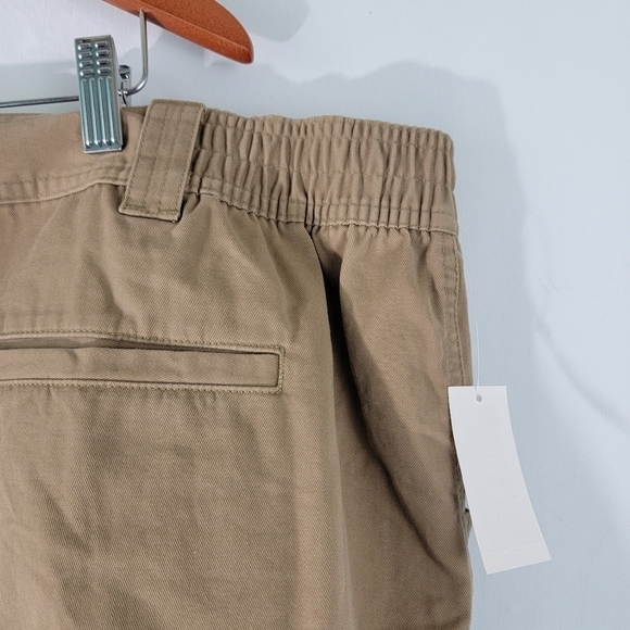 NWT ROUNDTREE & YORKE Men's Plus Size Khaki Cargo Short Ss 52W Beige Cotton - Picture 6 of 10